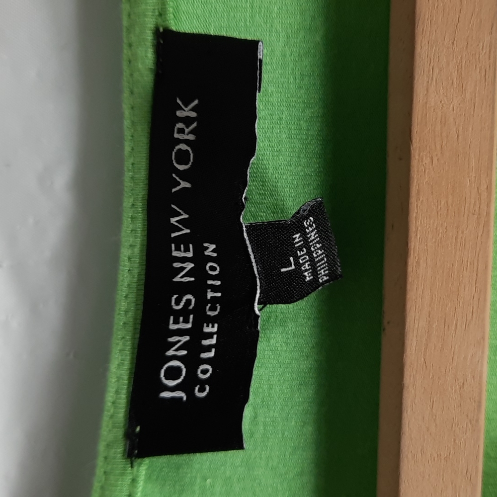 JONES NEW YORK Green sleeveless blouse SZ L - Picture 4 of 6